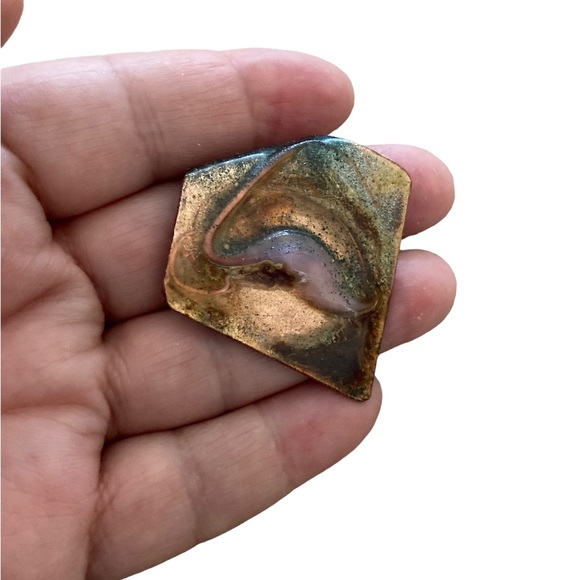 Pendant Enamel on Copper, Modernist, Abstract - Picture 2 of 5